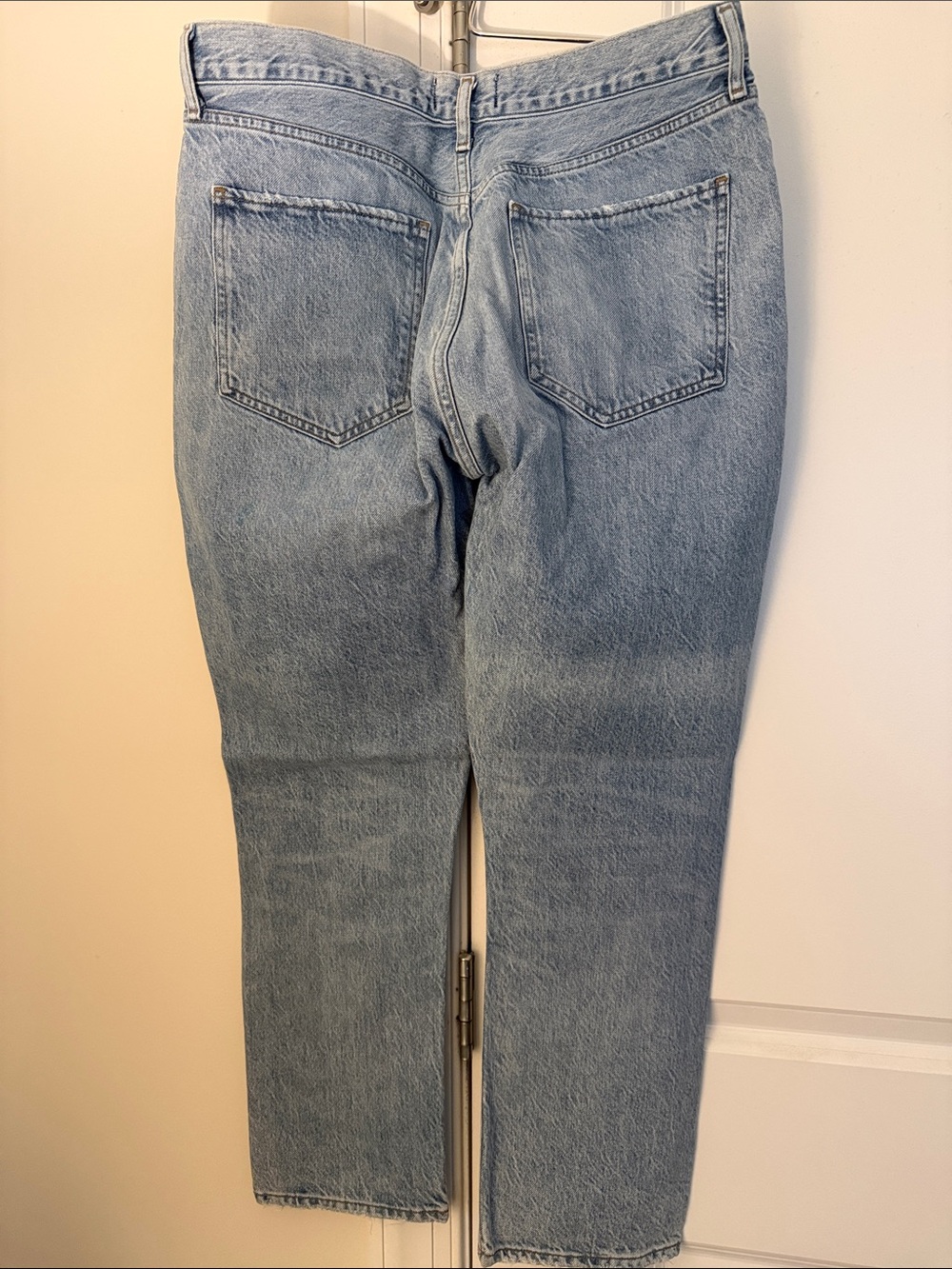 NWOT AGOLDE Light Blue High-Rise Mom Jeans - Picture 2 of 2